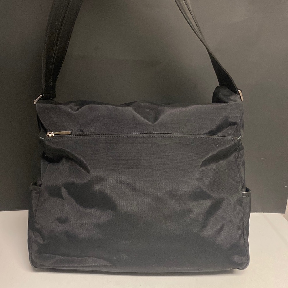 Tumi Black Nylon Computer Crossbody Bag Gem